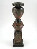 Wood Tone Candle Holder - Small