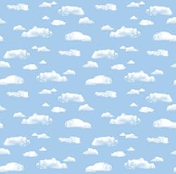 Pacon 56465 Fadeless Art Paper, 48" x 50' roll, Clouds