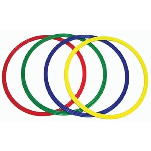 Gym And Outdoor Games Indoor Games Hoops Accessories Flat Hoops - 16 Flat Hoops - Set Of 4 - Set by 