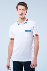 LACOSTE! Short Sleeve Tipped Pique Polo