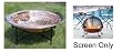 6" DEEP 24" DIAMETER SCREEN FOR 30" FIREPIT