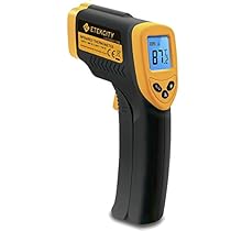 Etekcity Lasergrip 774 Non-contact Digital Laser Infrared Thermometer, Yellow and Black
