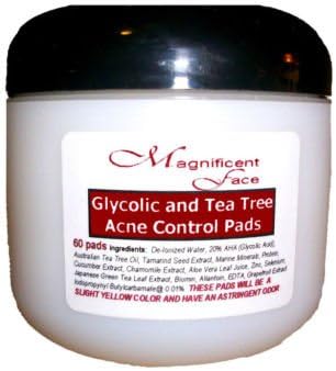 20% Glycolic Acid Pads --6oz (60 Pads) Deep Clean Pores, Remove Sebum, Wrinkles