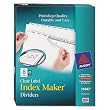 Index Maker Clear Label Dividers, 8-Tab, Letter, White, 25 Sets