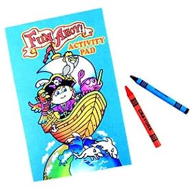Fun Ahoy Pirate Activity Pad With Crayons by Century Novelty
