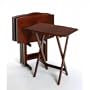 Winsome Curved Rectangular TV Tray in Walnut Beechwood