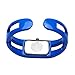 Top Plaza 1pc White Vintage Enamel Bracelet Watch Bangle Quartz Watch for Women with Rectangle Case