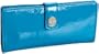 HOBO INTERNATIONAL Iris Patent Leather Wallet,Turquiose,one size