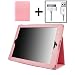Kore Tech (TM) Leather Folio Case (Pink) for Apple The New iPad 3 / iPad 2 (Built-in magnet for sleep / awake feature) + (USB Sync/Charging Cable)