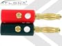 4 Qty (2 Pairs) Atlona 4mm Gold Speaker Wire Cable Banana Plugs Connectors