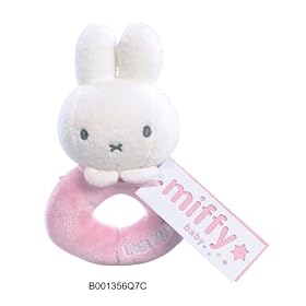 Miffy Loop Rattle Pink Plush