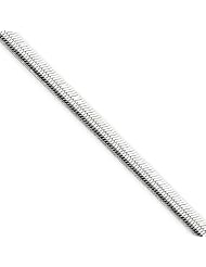 3.75mm, Sterling Silver, Flat Snake Chain, 18 inch