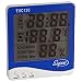 Supco THC120 Triple Display Indoor Digital Thermo-Hygrometer with Clock, 32 to 120 Degrees F