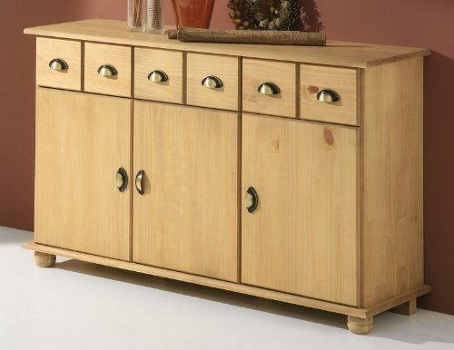 Apothekerkommode COLMAR, Kiefer massiv, gebeizt