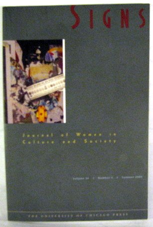 Signs Summer 2009 Journal of Women in Culture and Society