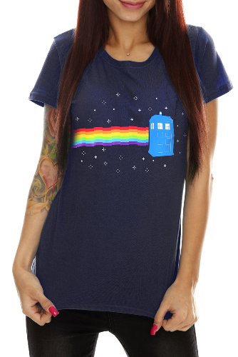 Doctor Who Rainbow Tardis Girls T-Shirt