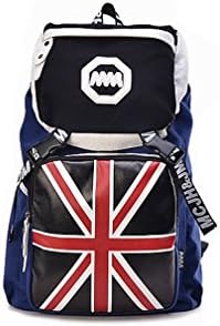American flag ladybug backpack shoulder bag (Deep Blue)