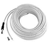 Vivanco SAT Anschlusskabel Set 10m inkl. 1 F-Stecker, 75dB, wei&szlig;