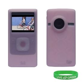 Pink Silicone Skin Case Cover for Flip UltraHD Video Camcorder (3rd Generation) NEWEST MODEL (Flip Ultra NOT Included)