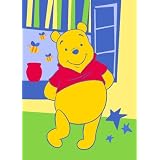 Luxury Childrens Character Winnie The Pooh Spring Green Disney Rug/Mat