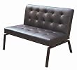 Trento Slipper Loveseat - Dark Brown
