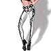 MicaCool Pants Mechanical Bones White Leggings Digital Print Tights