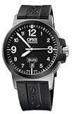 Oris Mens 73576414364RS BC3 Advanced Day Date Black Rubber Strap Watch