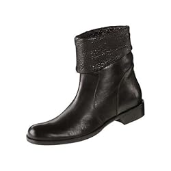 Design Stiefelette von Manas Leder in schwarz Gr. 37
