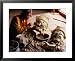 Artisan Creating Traditional Cham Mask, Sichuan, China Framed Art Poster Print by Bill Wassman, 31x25