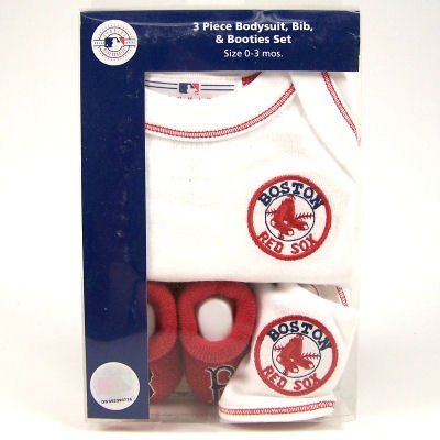 Buy BOSTON RED SOX ONESIE BIB BOOTIE BABY INFANT SET by Pine