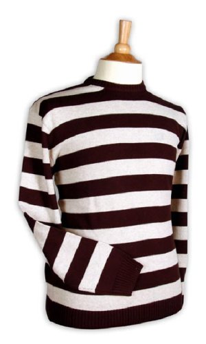 Giorgio Herren Pullover gestreift mit Rundhals, verschiedene Farben