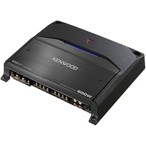 Kenwood KAC-8404 600-Watt Max Power Stereo Four-Channel Power Amplifier with Variable LPF/HPF
