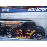 Hot Wheels Dairy Delivery Variant 40th Anniversary Card Issue With Flames Since '68 Series Red Line #22 Scale 1/64 Collector