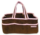 brown and pink garden caddy
