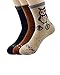 Zando Womens Super Thick Merino Ragg Knit Warm Wool Crew Mid Calf Winter Socks E Owl 3 Pack  E Owl 3 Pack  6 11(US)