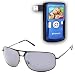 Polaroid - Deschambault Two Tone Plating - Polarized XI Men's Classic Collection Sunglasses with UltraSight Lenses includes Hard Case and Cleaning Cloth + Promotional Poloroid DVF-130 USB Camcorder with 2.0-inch LCD Display (Blue) YouTube Camera Ready