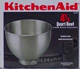 Kitchenaid K45SB 4.5 Qt Stainless Steel Brushed Bowl for 4.5 Quart Stand Mixers Models