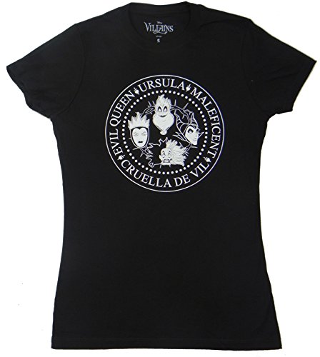 Disney Villains Circular Seal Juniors T-shirt