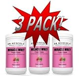 Mercola Miracle Whey Strawberry Protein Powder 3 Pack