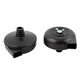 uxcell コンプレッサーマフラー　20mmねじ径　プラスチック　マフラーサイレンサー　2個