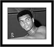 Muhammad Ali Boxing Framed 8x10 Photograph Black and White Closeup