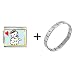 Maltese Dog Italian Charm Bracelet