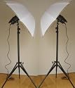 2 PROFESSIONAL STROBE LIGHTING UMBRELLA KITS FOR PHOTO STUDIO PHOTOGRAPHY
