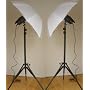 2 PROFESSIONAL STROBE LIGHTING UMBRELLA KITS FOR PHOTO STUDIO PHOTOGRAPHY