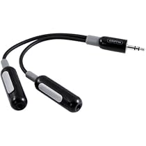 Griffin 9688-SMSHARE SmartShare - Headphone Splitter with Volume Controls (Black)