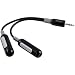 Griffin SmartShare Headphone Splitter with Individual Volume Control Black