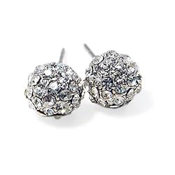 Clear Crystal Ball Stud Earrings Fashion Jewelry