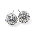 Clear Crystal Ball Stud Earrings Fashion Jewelry
