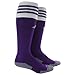 adidas Unisex Copa Zone Cushion II Soccer Sock (1-Pair), Collegiate Purple/White, 9-13