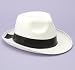 White Gangster Hat Adult (One Size)